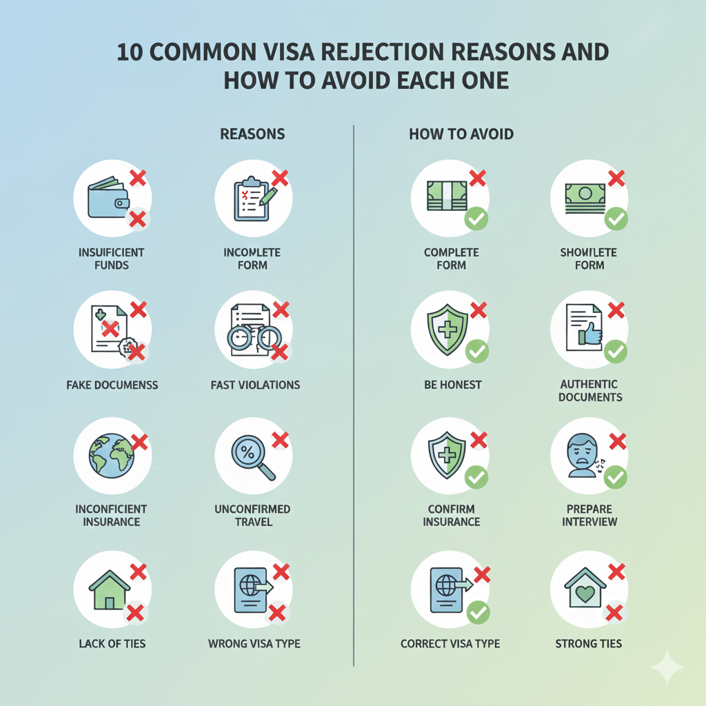 10 common Visa Rejection Reason